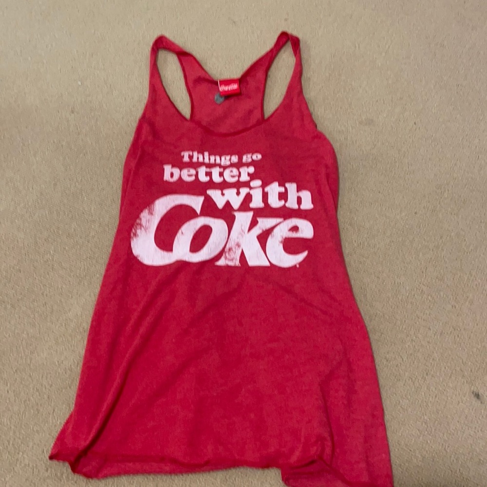 Coke woman’s large tank top red